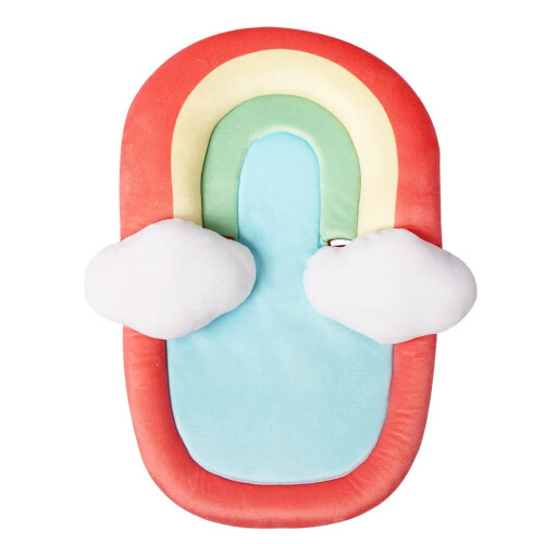 Stroller Cushion, Convertible Car Seat Insert Liner, Rainbow Red 1