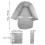 Infant Head Support and Carrier Cover, Head Support Pillow (Grey) 4