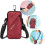 Phone Holder, Small Messenger Shoulder Holster Bag with Arm Strap (6.7", Red) 2