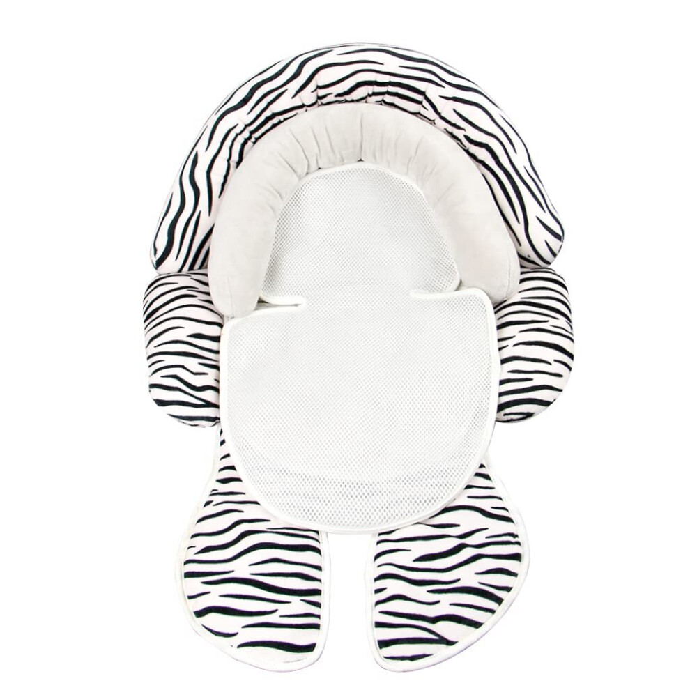 3 In 1 Baby Car Seat Pillow, Toddler Car Seat Cushion, Zebra Gopatriot Memory