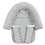 Infant Head Support and Carrier Cover, Head Support Pillow (Grey) 1