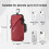 Phone Holder, Small Messenger Shoulder Holster Bag with Arm Strap (6.7", Red) 4