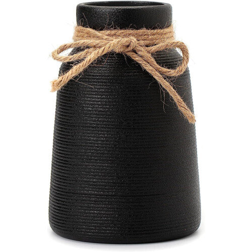 Black Vase - Flower Decoration Shelf Decoration Ceramic Vase