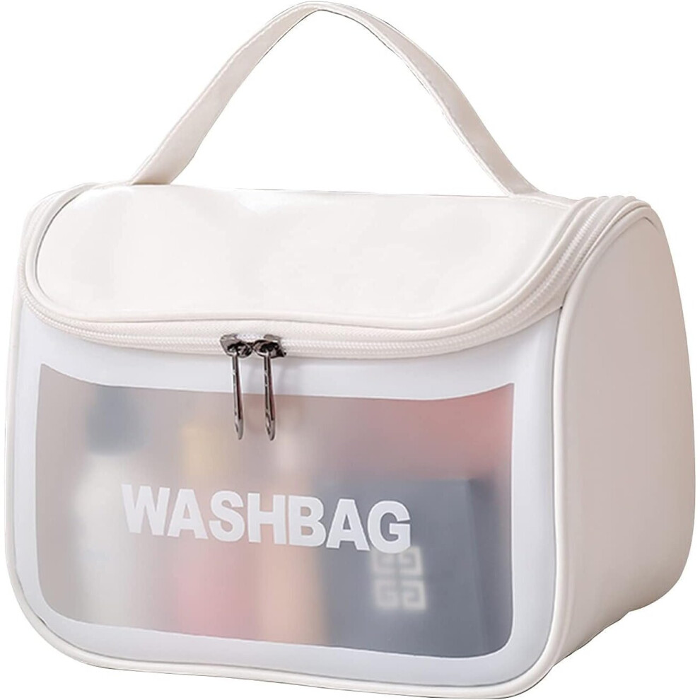 Gopatriot Memory 6 Pack Cosmetic Bags, Rainbow Color Cosmetic Bag Waterproof Makeup Zipper Bag