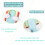 Stroller Cushion, Convertible Car Seat Insert Liner, Rainbow Red 5