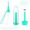 Dental Water Floss Hand Pump Low Pressure Irrigator (Green) 5