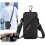Phone Holder, Small Messenger Shoulder Holster Bag with Arm Strap (6.7", Black) 1