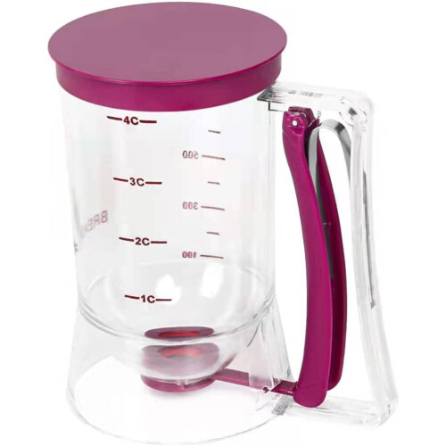 Batter separator cream mixer cups measuring baking tool (purple)