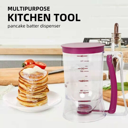 Batter separator cream mixer cups measuring baking tool (purple) 2
