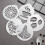 5-Pack Stainless Steel Coffee Latte Mold Decorating Tools 3