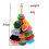Colorful Boho Pom Pom Tassel Bag Charm Key Chain 4