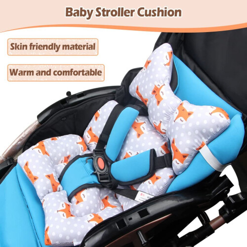 Toddler Car Seat Insert, Car Seat Neck Support, Fox 2
