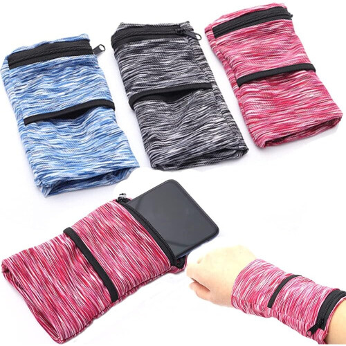 3 Pack Lightweight Phone Arm Strap Gym Bag with Phone Holder Pouch Case 2