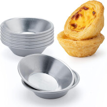 12 Piece Tart Moulds Mini Tart Pans Aluminium Tins Baking Tools