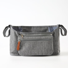 Stroller Diaper Organizer with Multiple Pockets, Gray