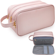 Ladies Cosmetic Bag, Waterproof Travel Cosmetic Bag Travel Accessories (Pink)