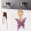 Butterfly Keychain Pendant Alloy Keychain Pendant (Purple) 3