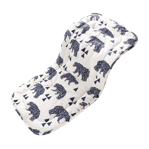 Stroller Rest Universal Breathable Stroller Mat 34x78cm 1 Pack (Black Bear)