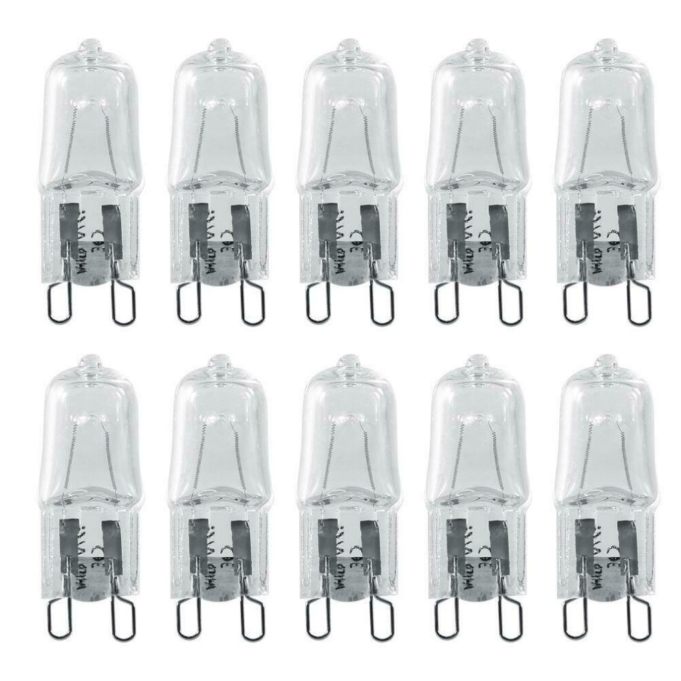 (25W) 10PCS G9 Halogen Bulbs ECO 40W 25W 60W Clear Capsule Replaced Warm White