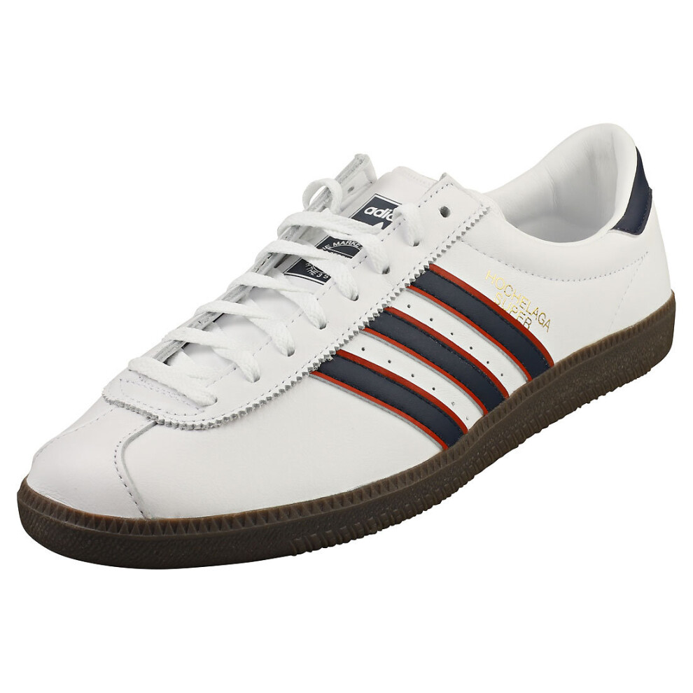 adidas Hochelaga Spzl Mens Fashion Trainers in White Navy Orange - 10.5 UK