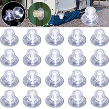 Motorhome Limpets 20pcs Caravan Limpets High-Grip Suction for Campervan Canopy Motorhome, 45mm Awning Side Fix Kit awning suction cups (45mm20Pcs)