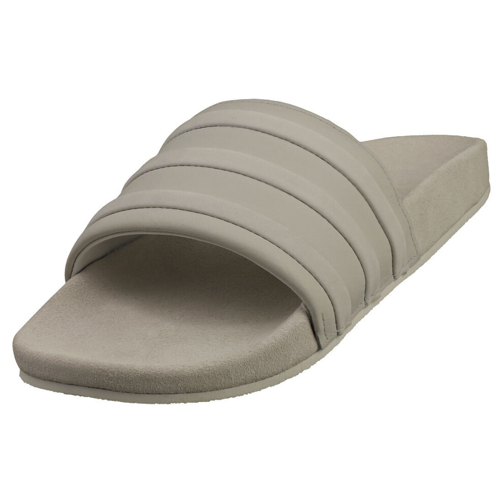 (7) adidas Adilette Mens Slide Sandals in Crystal White