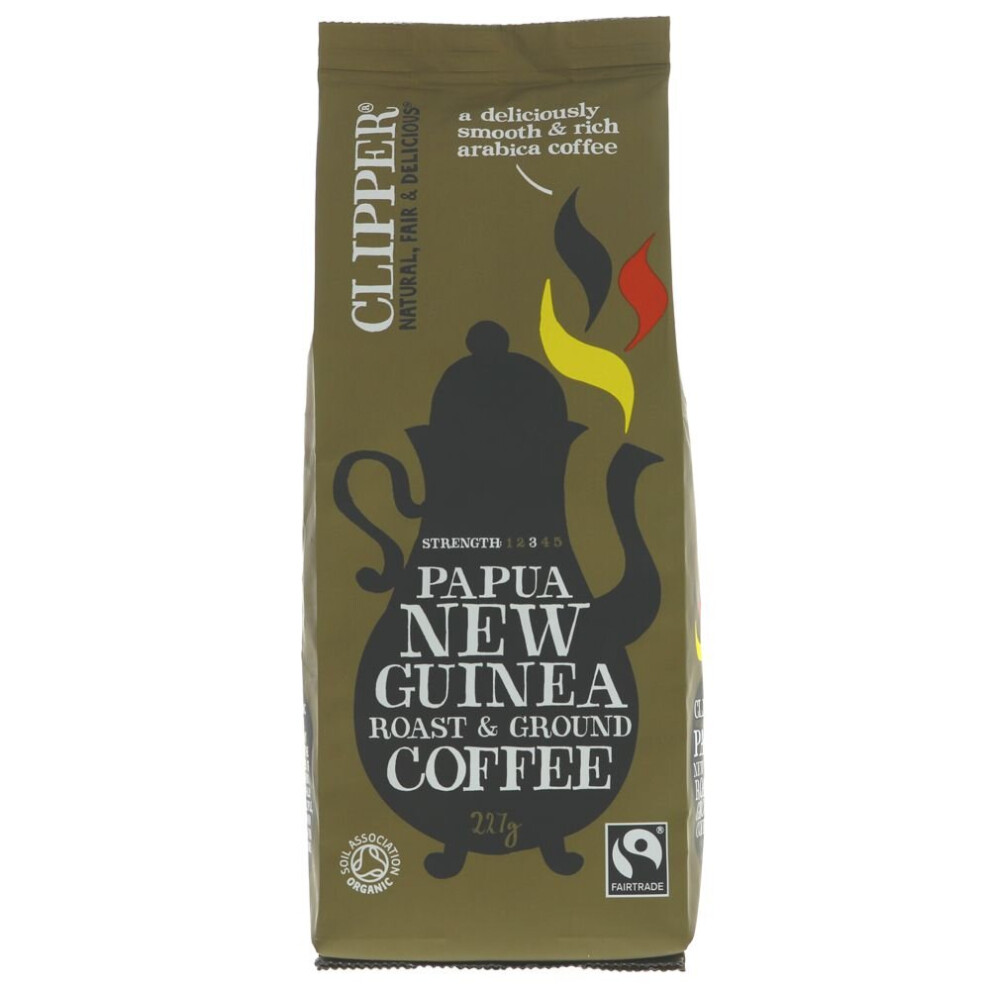 Clipper Papua New Guinea Ground Coffee 227 g ( pack of 8 )