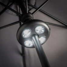 LED Parasol Umbrella Light Cool White Battery Garden Dining Lamp 20cm