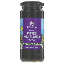 Cypressa Pitted Black Olives 340g ( pack of 6 )