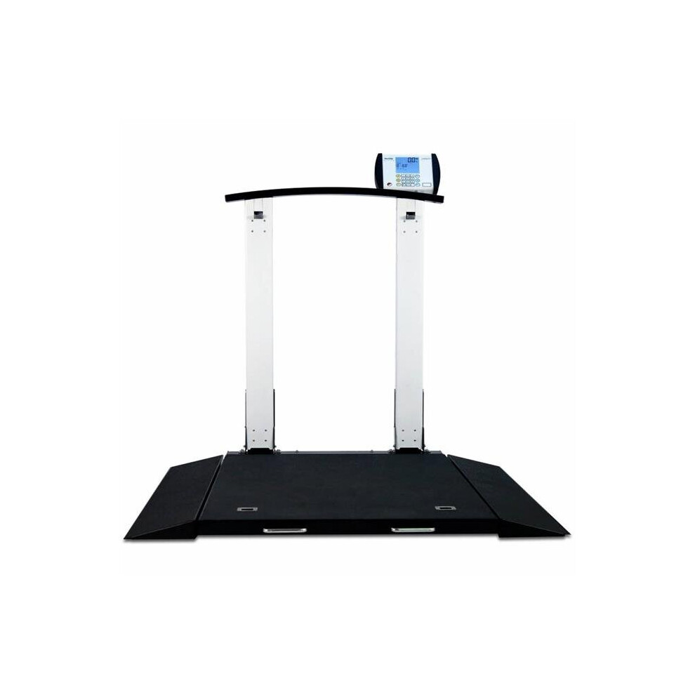 Cardinal & Detecto 6560-Ac 1000 X 0.2 Lbs X 0.1 Kg With Ac Adapter Portable Folding Column Wheelchair Scale