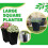 AAMEN Black Large Square Milano Tall Planter 2 Pack, Plastic Plant Pot 4