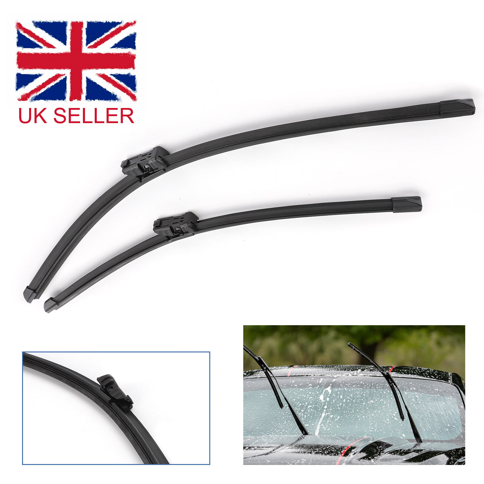 FOR AUDI A4 A5 A7 Q3 Q5 Front Wiper Blades Set on OnBuy