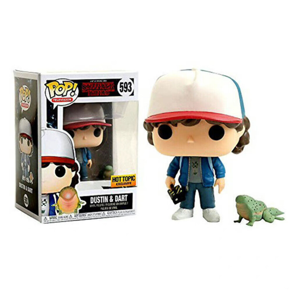 (Dustin) POP Stranger Things Vinyl Action Figure Toys Demogorgon Dustin Loki Kid Birthday Gifts