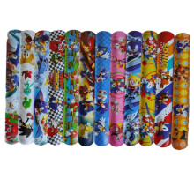 12 Sonic Slap Band Snap Bracelet Kid Party Bags Favour Stocking