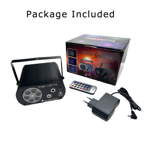 Ranpo Sound Activated RGB LED Laser Projector Stage Lights Remote Control 2
