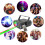 Ranpo Sound Activated RGB LED Laser Projector Stage Lights Remote Control 8