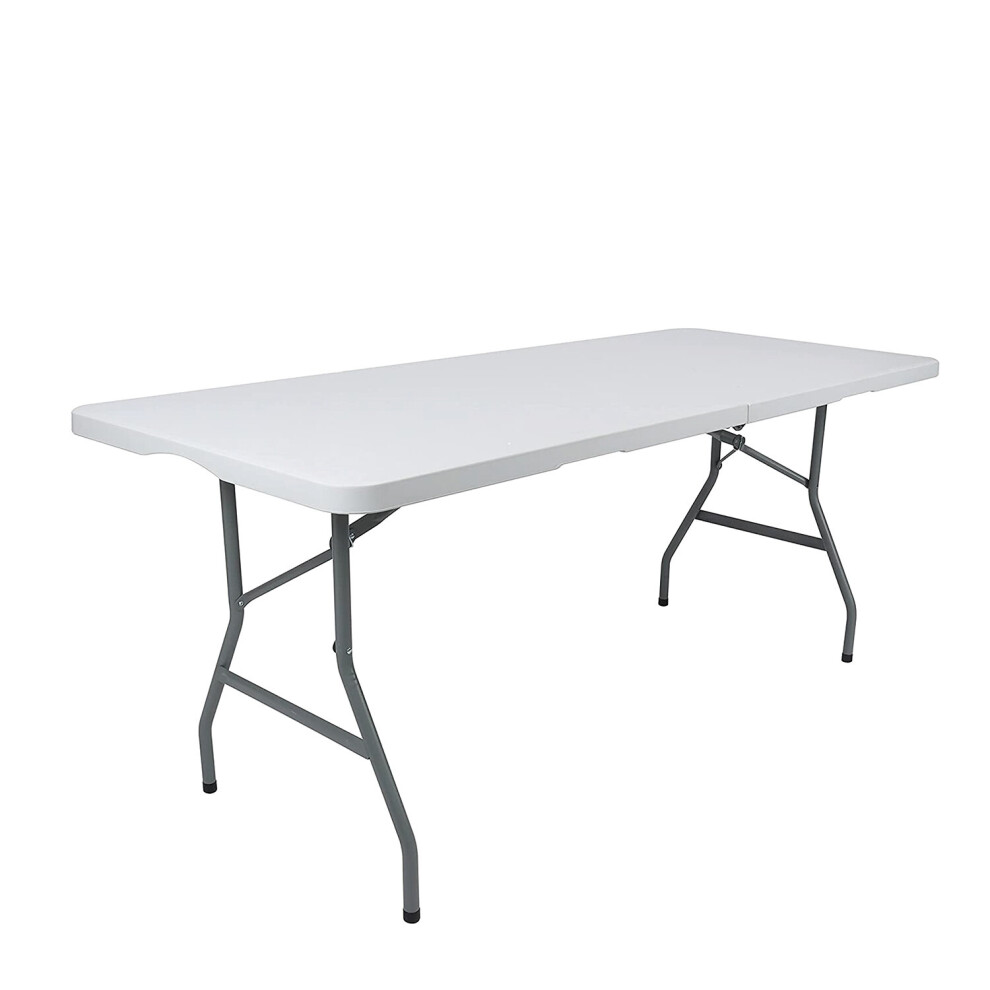 ROYALFORD 6ft Heavy Duty Folding Table - Portable & Compact Foldable Table - Ideal Folding Table for Picnic, Catering, Garden, Camping Table, Pasting, - Image 2