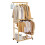 Heavy Duty Clothes Rail Double Layer Garment Hanging Display Stand 2