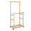 Heavy Duty Clothes Rail Double Layer Garment Hanging Display Stand 7