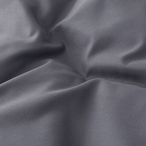 (Grey) Plain Dyed Duvet Cover King Size Bedding Sets UK 2