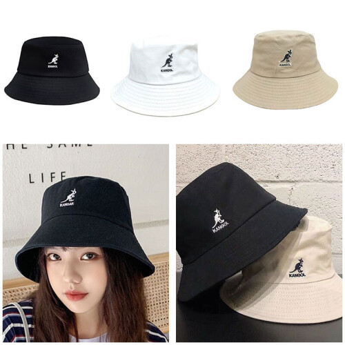 Kangol Washed Classic Bucket Hat Cotton Round Top Wide Brim Unisex Headwear 1