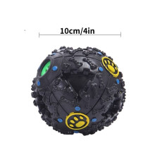 (M(10cm/4in)) Pet Dog Cat Giggle Ball Tough Treat Sound Activity Training Squeaky Chew Fun Toy