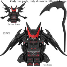 (Black) Building Assembled Batman Block Hellbat Construction Toy Collectible Figure Gift