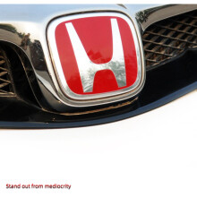 Honda Civic Type R Badge Front or Rear FN2 Red Chrome 75700-SMT-E00