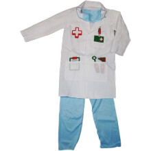 Medic Doctor Outfit Girls Boys Dress Up Role Play Childrens Kids Party Fancy Dress Ages 5-7 Years