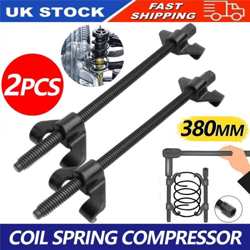 2pcs Coil Spring Compressor Suspension Clamps 380MM Tool Set For Car