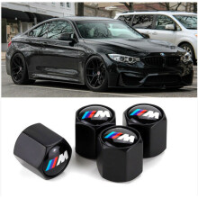 4x/Set for Metal Black Wheel Tyre Valve Dust Caps For BMW X|3|5