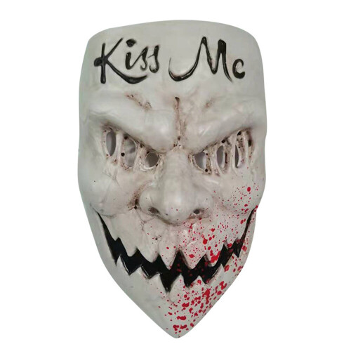 Adult The Purge: Kiss Me Mask, The Purge Election Year 'Kiss Me' Universal Halloween Mask With Elasticated Strap