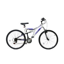 Basis 2 Full Suspension Mountain Bike 26" Wheel 18 Speed White Purple