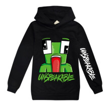 (9-10 Years, Black) Kids Boys Girls UNSPEAKABLE Print Hoodie Hooded Youtuber Merch Christmas Xmas Birthday Gift Sweatshirt Jumper Pullover Tops Hoody